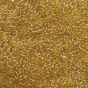 11/0 Miyuki Delica Silver Lined Gold Glass Seed Beads 7.2 grams DB0042