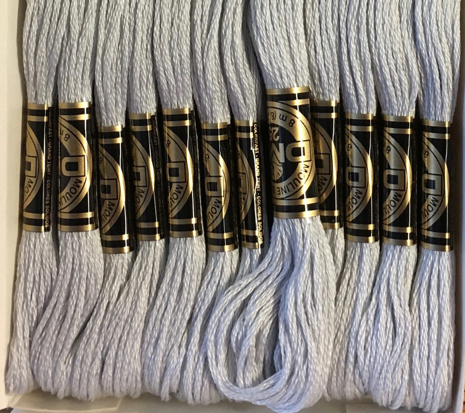  DMC 117-BLANC 6 Strand Embroidery Cotton Floss, White, 8.7-Yard