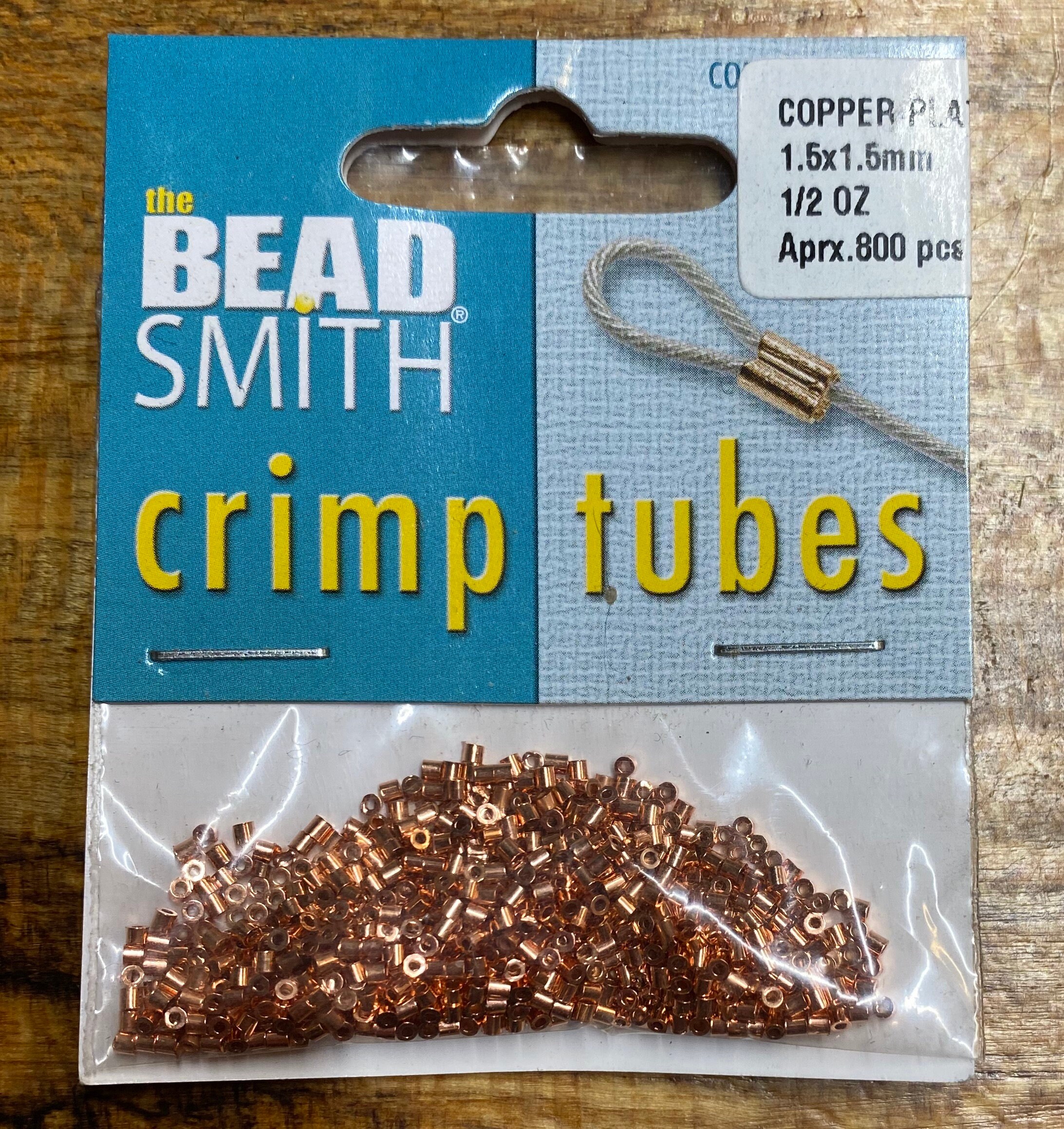 Beadsmith Gold Plated 4x2mm Crimp Tube Beads