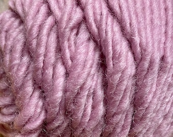 Lambs Pride Worsted Brown Sheep Victorian Pink Wool Mohair Single ply Worsted Weight 190 yards Pull Skein Made in the USA Color M34