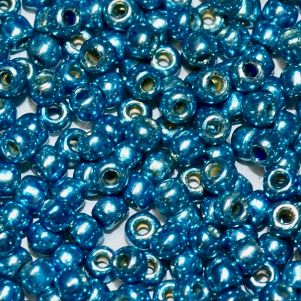 11/0 Perma Finish Turquoise Toho Glass Seed Beads 6 inch tube 28 grams P495D