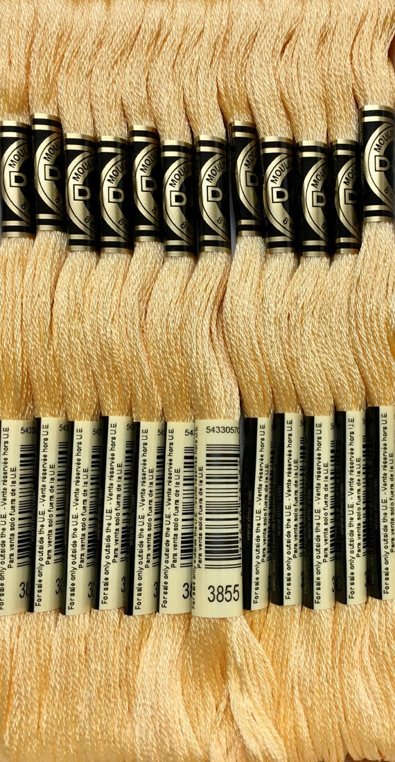 DMC 3855 Autumn Gold Light Embroidery Floss 2 Skeins 6 Strand 