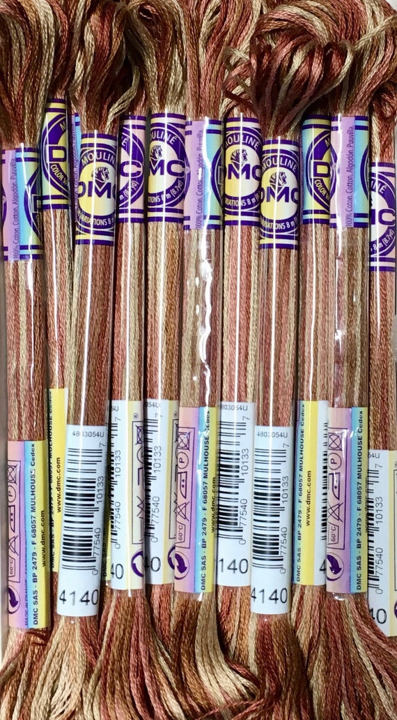 Single skein of cross stitch floss 4140 through 4205 DMC color