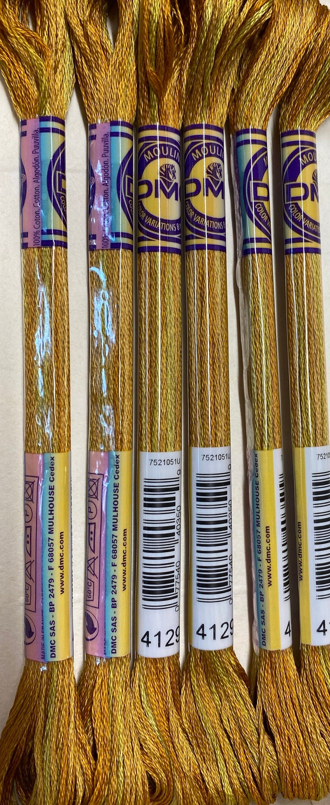 DMC 4129 Peanut Brittle Color Variations Embroidery Floss 1 Etsy