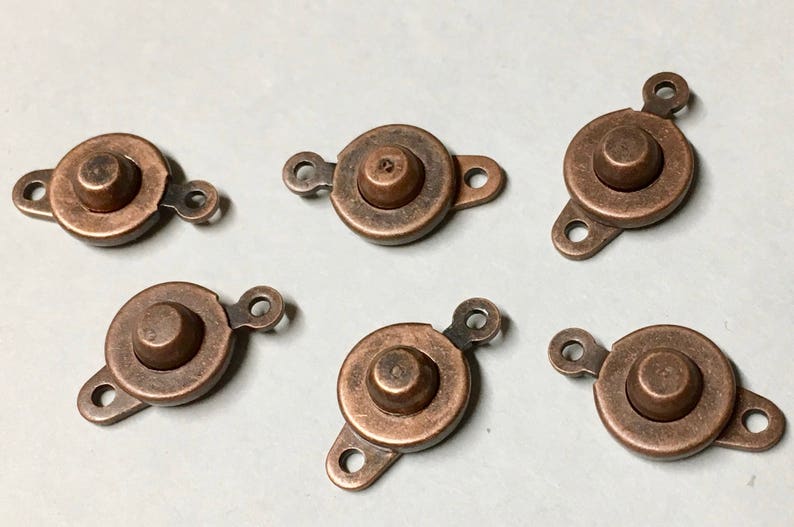 6 Snap Clasps Trailer Hitch Ball and Socket Clasps Antique Etsy