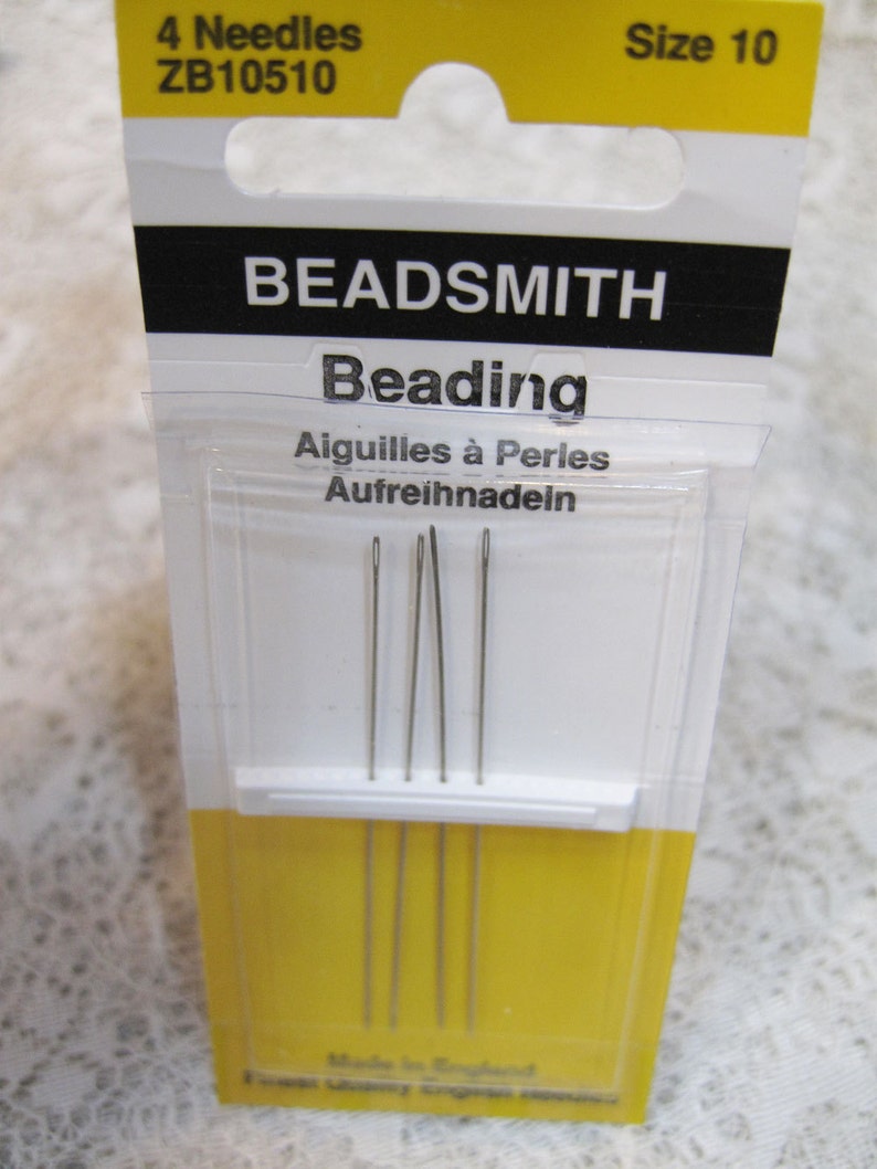 Beadsmith English Beading Needles Size 10 Etsy