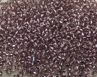 15/0 Light Amethyst Silver Lined Miyuki Glass Seed Beads 6 inch tube 28 grams #12