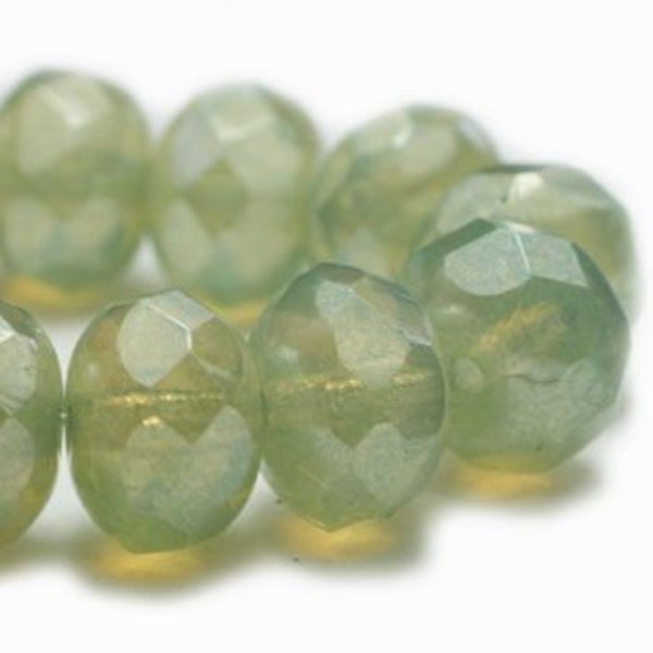 Glass Beads Faceted Round Olive | Michaels
