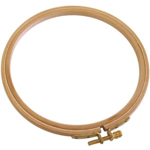 8-inch Plastic Embroidery Hoop With Raised Inner Ring for Tight Fabric  Retention by Frank A Edmunds 