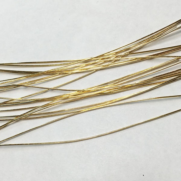 4 Inch Head Pins Extra Long Gold Plated Four inch Headpins 21 gauge approx. 144 pcs F283