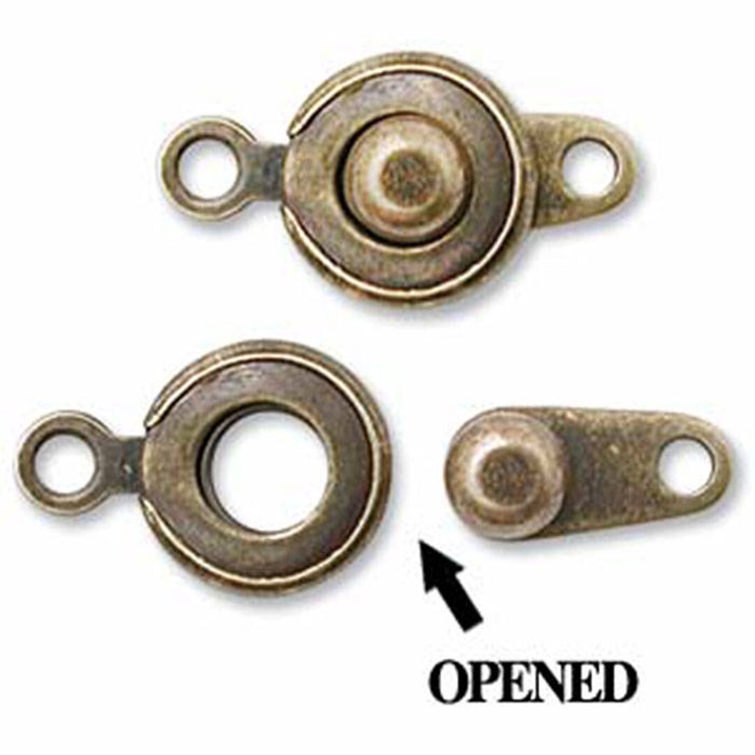 6 Snap Clasps Trailer Hitch Ball and Socket Clasps Antique Etsy