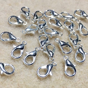 Fold Over Crimp | 4mm Suede Cord Ends | Fastener Clips | Jewelry Clasps |  Necklace & Bracelet Closure Findings (Nickel Free / 30 pcs / 4.5mm x 11.5mm