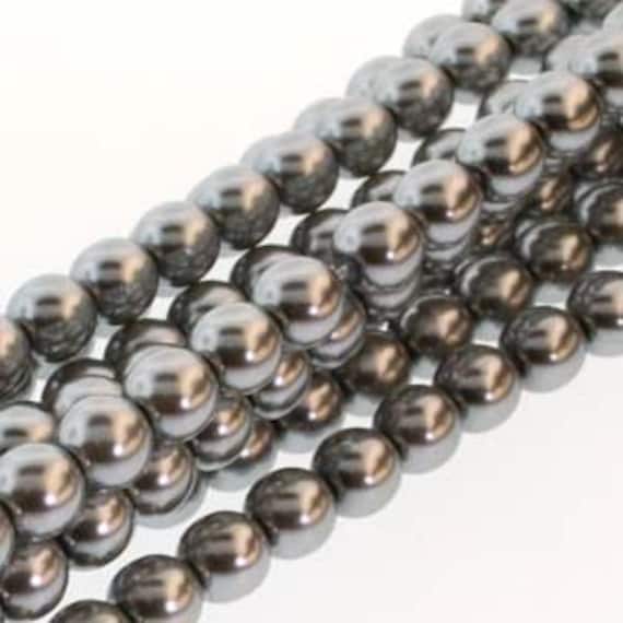 Silver Czech Glass Pearl Beads 3mm 150 Beads F363