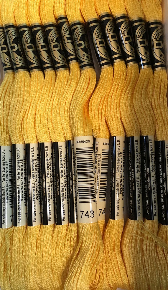 DMC® 6 Strand Embroidery Floss, Yellow