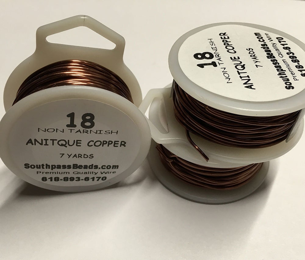 18 Ga Non Tarnish Antique Copper Wire 21 Ft Craft Wire