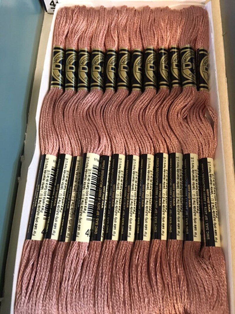 DMC 407 Dark Desert Sand Embroidery Floss 2 Skeins 6 Strand Thread for Embroidery Cross Stitch Needlepoint Sewing Beading