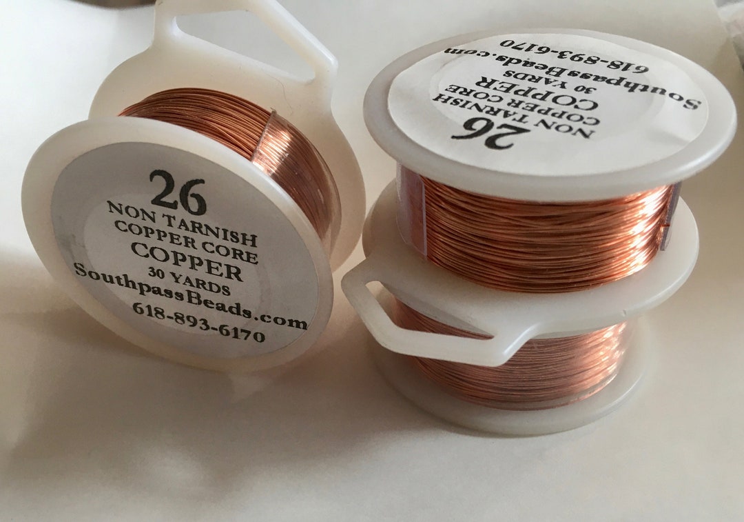 Copper Wire Jewelry Wire Tarnish Resistant for Jewelry Making (Copper, 26  Guage