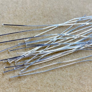 304 Stainless Steel Head Pins 3 Long Headpins Bulk 200 or 50