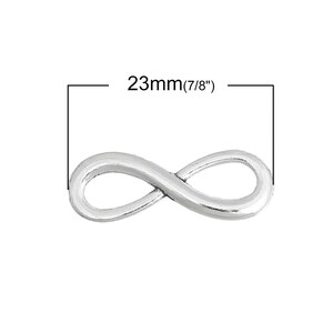 Honbay 60PCS Infinity Symbol Connectors Charms Nigeria