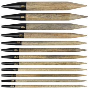 5&quot; Needle Tips Lykke Driftwood Interchangeable 5 Inches Choose Needle Sizes 4 to 17