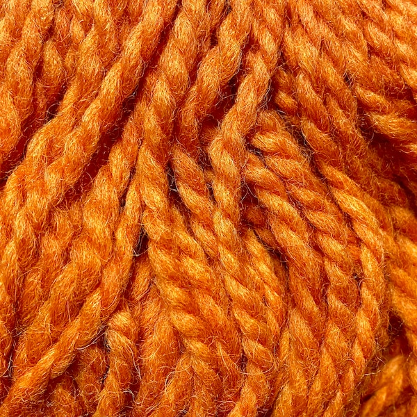 Super Bulky Yarn Peruvian Highland Wool Superfine Alpaca Heather Andeamo by Jody Long 175 yards Pumpkin Orange #012