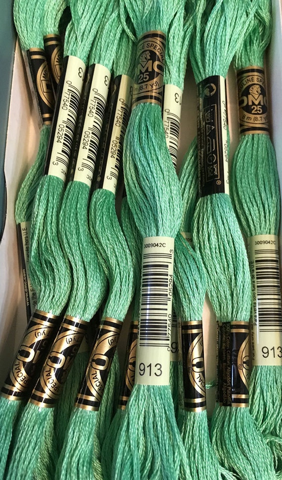 DMC Embroidery Floss Shades of Green DMC Cotton Embroidery Floss Cross  Stitch Thread Needlepoint Thread 