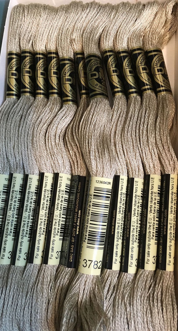 DMC 3782 Light Mocha Brown Embroidery Floss 2 Skeins 6
