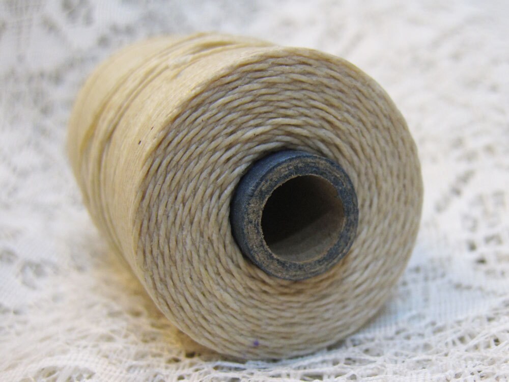 Natural Waxed Linen Cord 4 ply 10 yards for Macrame Kumihimo Etsy