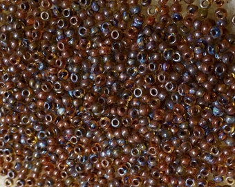 11/0 Saffron Picasso Miyuki Glass Seed Beads 6 inch tube 28 grams #4501