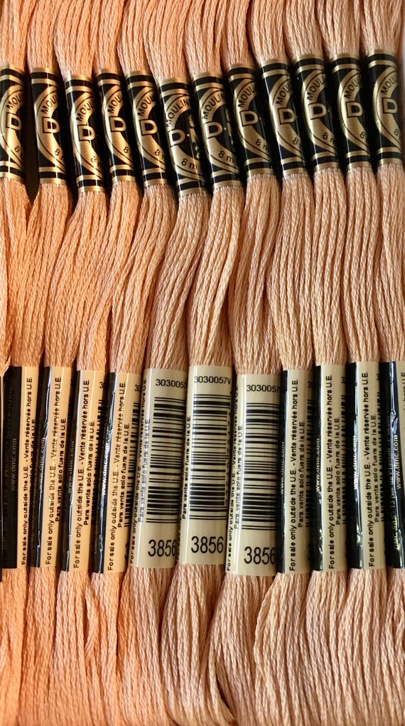 DMC 3856 Mahogany Ultra Very Light Embroidery Floss 6 Strand Thread for  Embroidery Cross Stitch Needlepoint Sewing Beading 2 Skeins