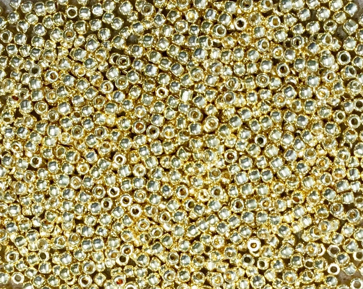 Perma Gold 11 Opaque Matte Beads, Perma Finish Galvanized Seed Bead, 11  Toho Tiny Gold Glass Seed Beads, Starlight Gold Japanese Beads 