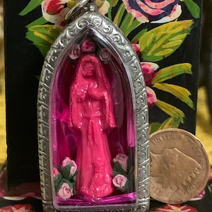 Santa Muerte Rosa/Pink Robe Loaded Amulet