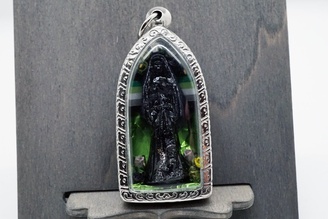 Santa Muerte Negra/black Robe LGBT Protection Gay Loaded Amulet - Etsy