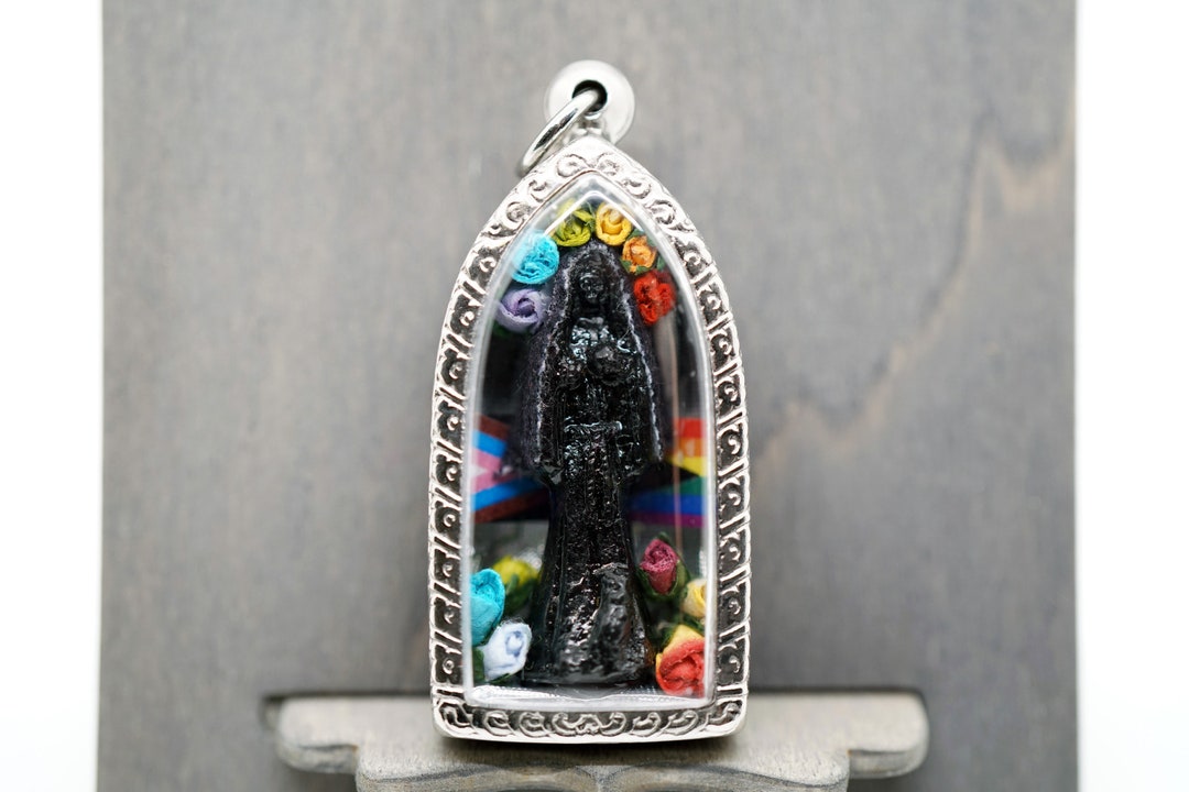 Santa Muerte Negra/black Robe LGBT Protection Progress Loaded Amulet - Etsy