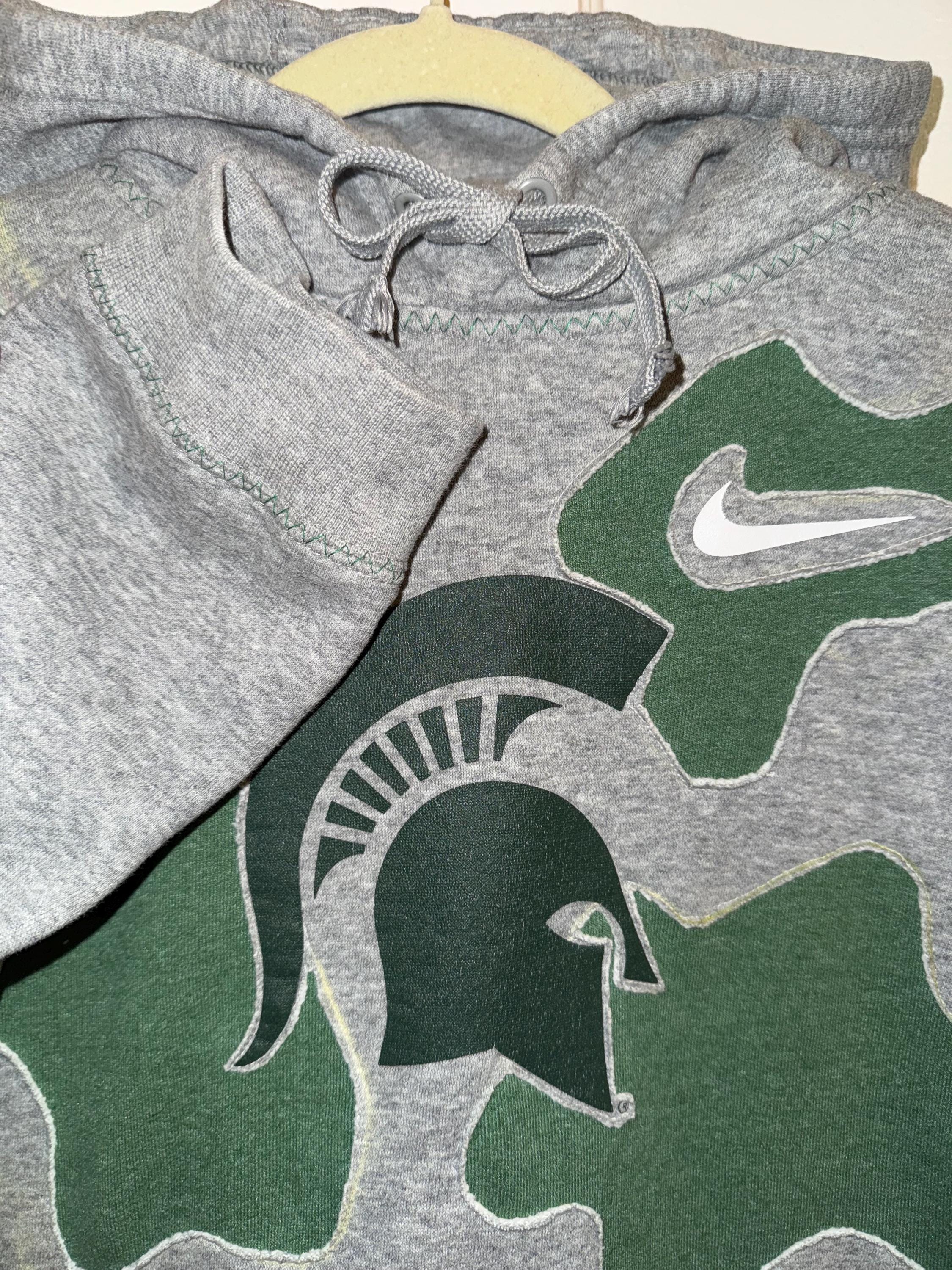 Upcycled Nike - Michigan State University Spartans Hoodie