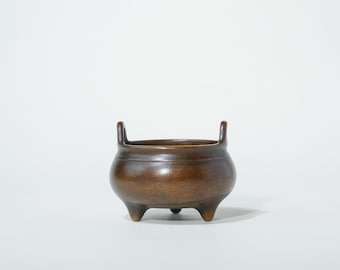 Handmade Copper Mini Incense Burner | Three-Legged Aromatherapy Decor