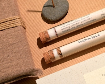 Mindfree Space Incense | Four seasons grass and trees & High mountain cedar | 2-in-1 | Meditation | Relaxation