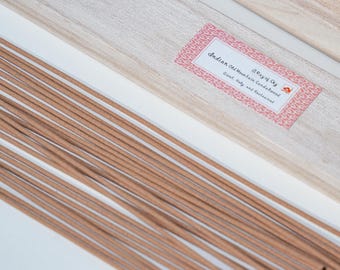 Handmade Sandalwood Stick Incense | Wood Box  |  | Meditation | Yoga | Zen | Relax