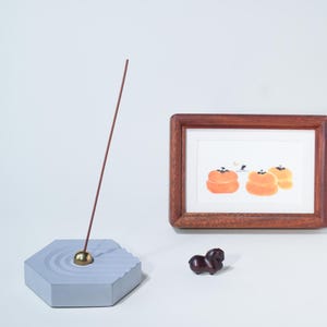 Minimalist Stick Incense Burner | Geometric style | Unique Aromatherapy Holder | Contemporary Home Accent | Relaxation Gift