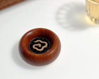 Minimalist design-rosewood round incense burner(3 sizes available), Meditation, Relax and Healing, Aromatherapy