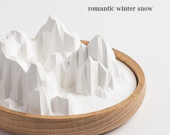 Diatomaceous earth Mountain fragrance diffuser, Essential oil, Simple and portable, Zen, meditation, yoga