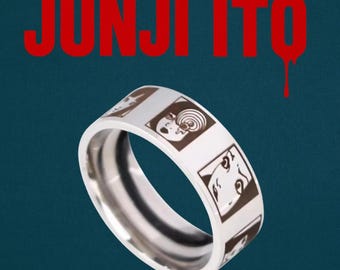 Junji Ito Ring Uzumaki – Fantasy Ring Inspired by Anime Lore, Jewelry for Anime Fans & Collectors