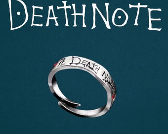 Death Note Ring – Fantasy Ring Inspired by Anime Lore, Jewelry for Anime Fans & Collectors