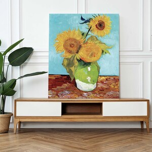 Van Gogh Sunflowers Print, Sunflowers Wall Art, Impressionist Art, Museum Quality, Classic Art, Flowers, Art Lover Gift, Van Gogh Decor