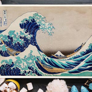 葛飾北斎作「神奈川沖浪裏」、木版画、ジクレー、版画、富士山、浮世絵