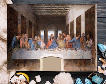 最後の晩餐の壁画、レオナルド・ダ・ヴィンチのキャンバスプリント