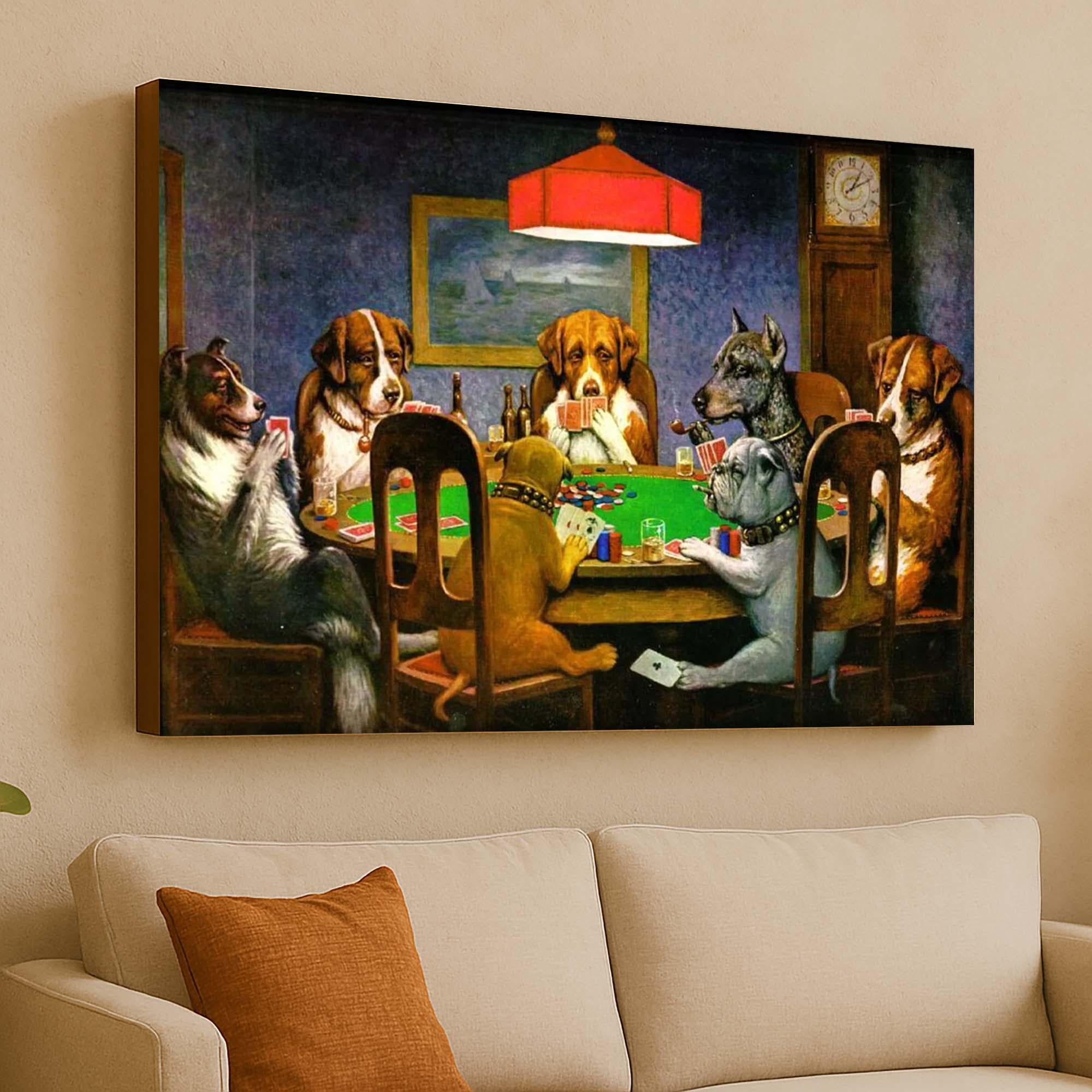 Dogs Playing Poker Rug - Etsy