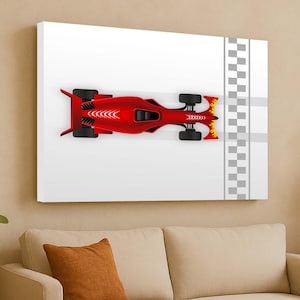 Race Car Wall Art, Speed Car Poster, Boy Room Decor, Car Canvas Print, Sports Car Art, Racing Car Decor, Car Wall Print, Cool Car Canvas