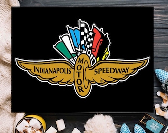 Indianapolis Motor Speedway Canvas, IndyCar Series, Indianapolis 500 Print, Motorsport Fan Gift, Indy 500 Canvas Wall Art