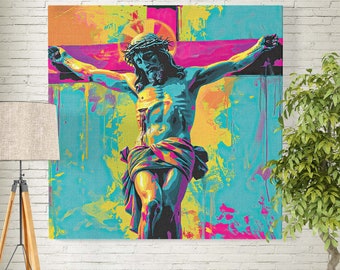 Jesus Wall Art, Jesus Canvas Art, Good Shepherd, Jesus Christ Painting, Scripture Wall Art, Christian Gift